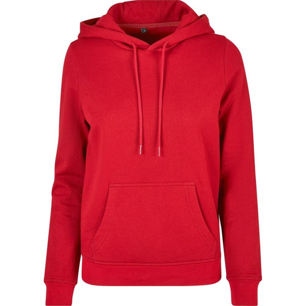 Build Your Brand Womens/Ladies Basic Hoodie / City Red